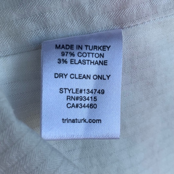 •Trina Turk• Beatrix Woven Moto Zip Jacket-Size 6 - Picture 11 of 11